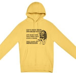 Leo Brand Of Style Zodiac Premium Pullover Hoodie