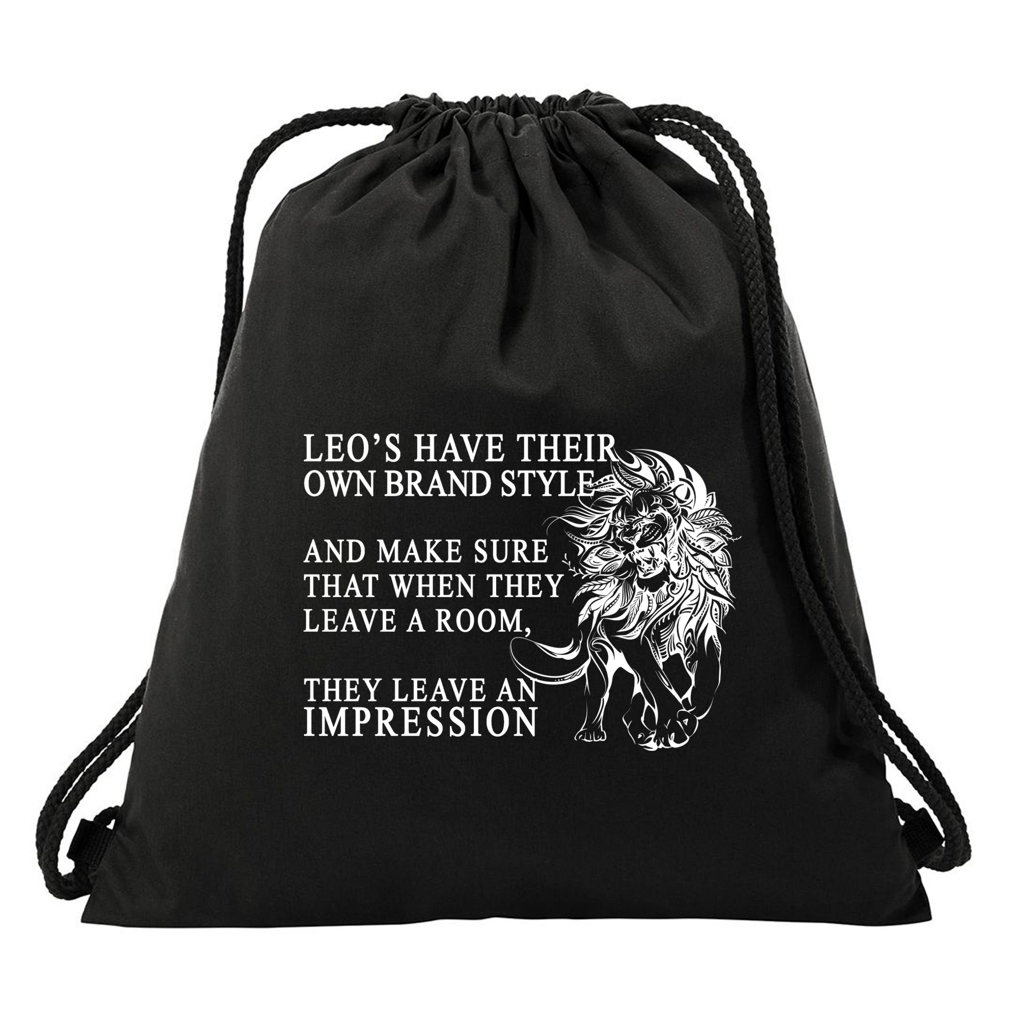 Leo Brand Of Style Zodiac Drawstring Bag