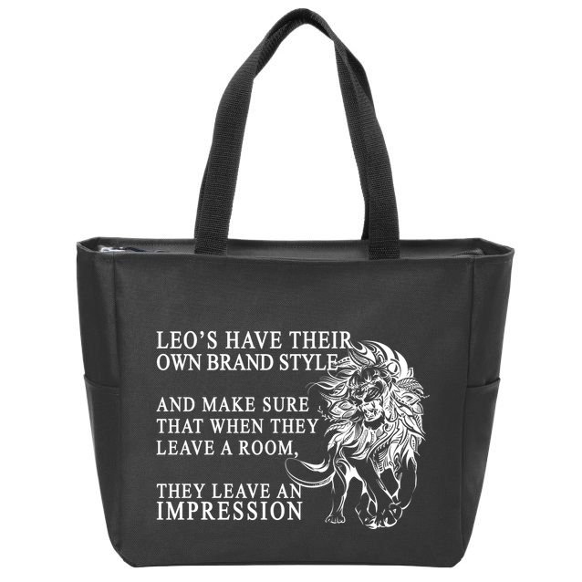 Leo Brand Of Style Zodiac Zip Tote Bag