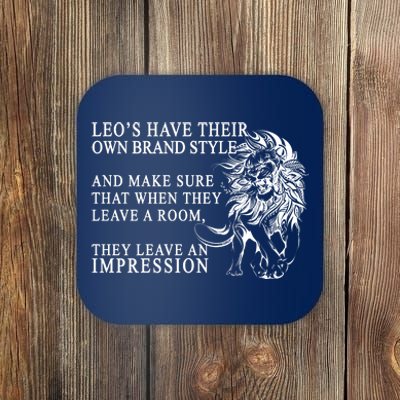 Leo Brand Of Style Zodiac Coaster