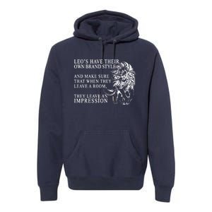 Leo Brand Of Style Zodiac Premium Hoodie