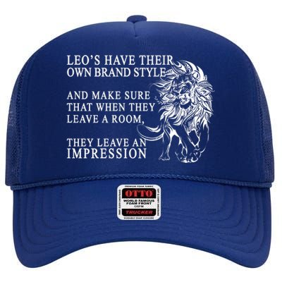 Leo Brand Of Style Zodiac High Crown Mesh Back Trucker Hat