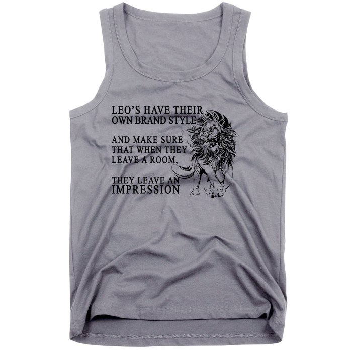 Leo Brand Of Style Zodiac Tank Top