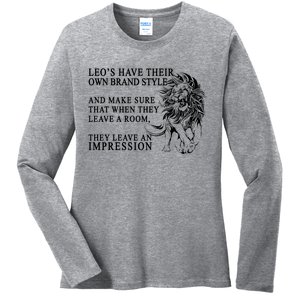 Leo Brand Of Style Zodiac Ladies Long Sleeve Shirt