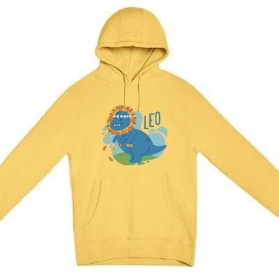 Leo Dinosaur Premium Pullover Hoodie