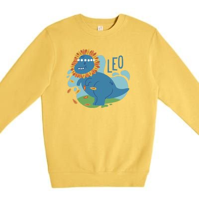 Leo Dinosaur Premium Crewneck Sweatshirt