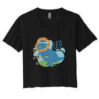 Leo Dinosaur Women's Crop Top Tee