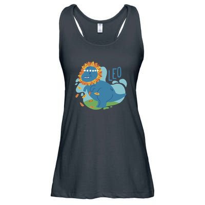 Leo Dinosaur Ladies Essential Flowy Tank