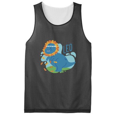 Leo Dinosaur Mesh Reversible Basketball Jersey Tank