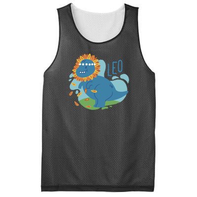 Leo Dinosaur Mesh Reversible Basketball Jersey Tank