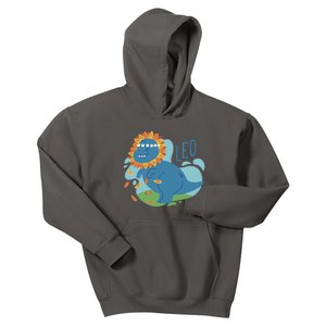 Leo Dinosaur Kids Hoodie