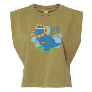 Leo Dinosaur Garment-Dyed Women's Muscle Tee