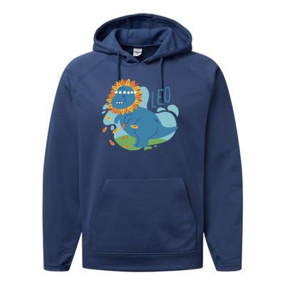 Leo Dinosaur Performance Fleece Hoodie