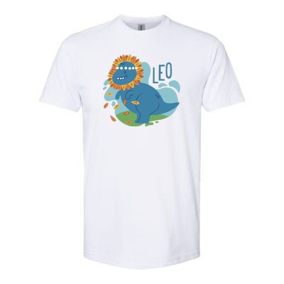 Leo Dinosaur Softstyle CVC T-Shirt