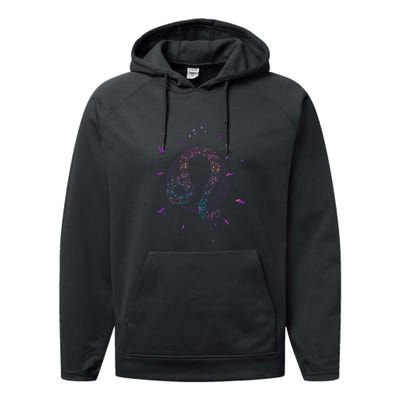 Leo Floral Zodiac Performance Fleece Hoodie