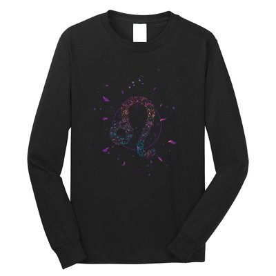 Leo Floral Zodiac Long Sleeve Shirt