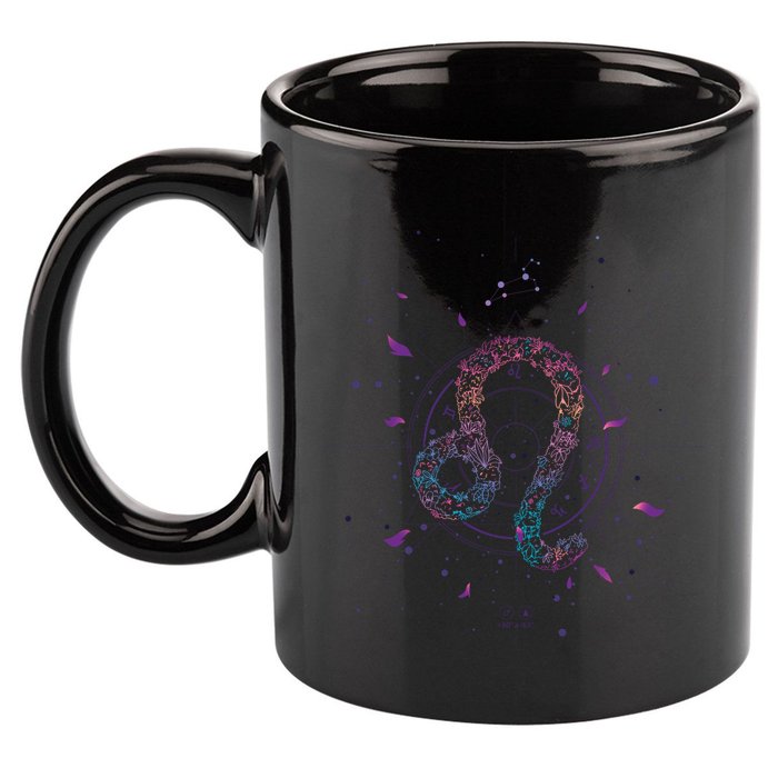 Leo Floral Zodiac 11oz C Handle Ceramic Mug