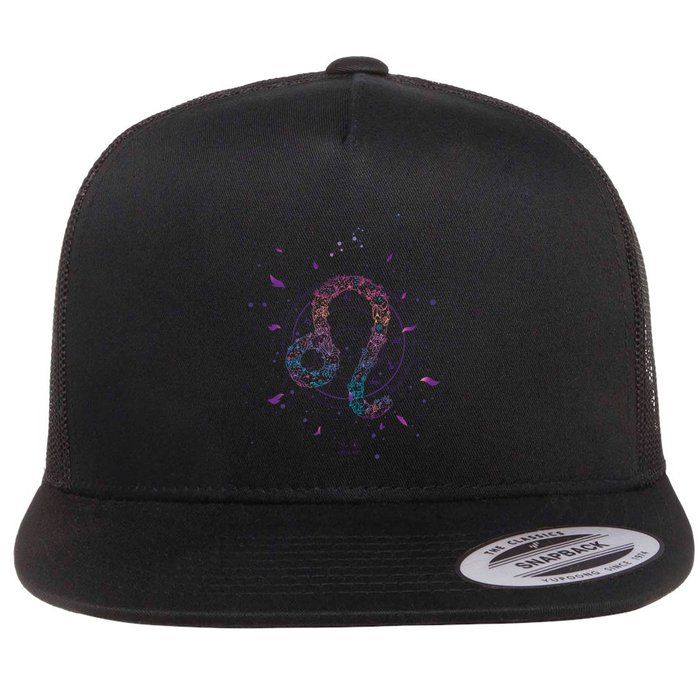 Leo Floral Zodiac Flatbill Hat