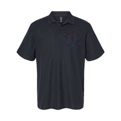 Leo Floral Zodiac Softstyle Adult Sport Polo