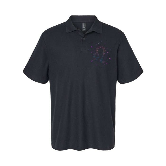 Leo Floral Zodiac Softstyle Adult Sport Polo