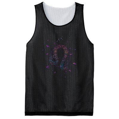 Leo Floral Zodiac Mesh Reversible Basketball Jersey Tank