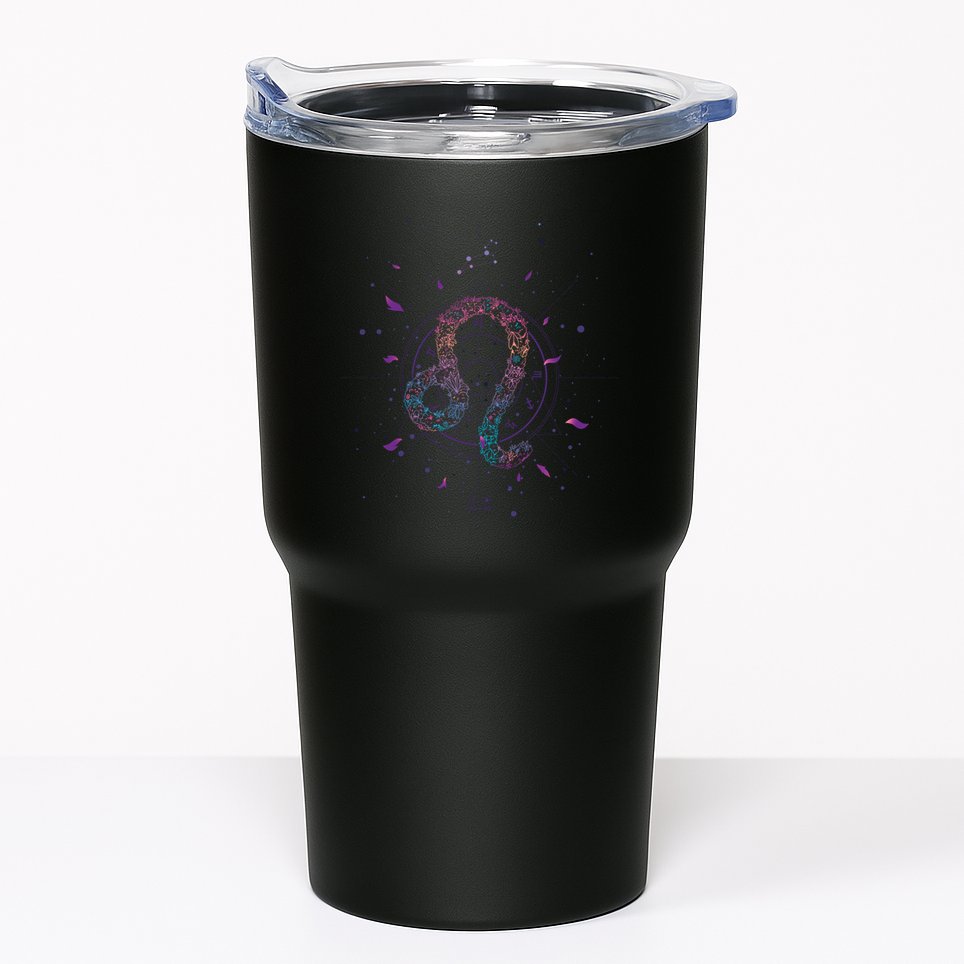 Leo Floral Zodiac Tumbler