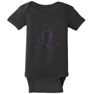 Leo Floral Zodiac Baby Bodysuit