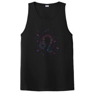 Leo Floral Zodiac PosiCharge Competitor Tank