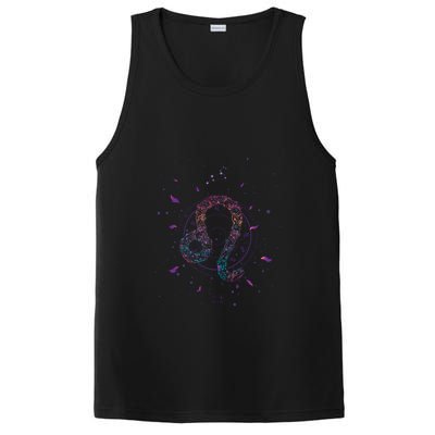 Leo Floral Zodiac PosiCharge Competitor Tank