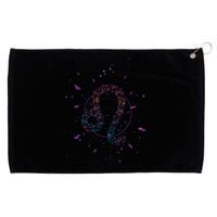 Leo Floral Zodiac Grommeted Golf Towel