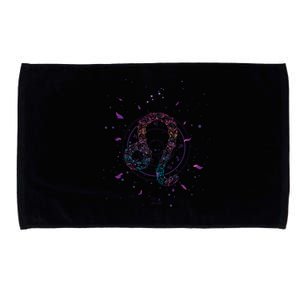 Leo Floral Zodiac Microfiber Hand Towel