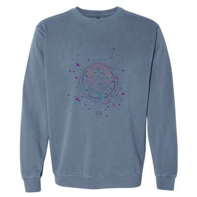 Leo Floral Zodiac Garment-Dyed Sweatshirt