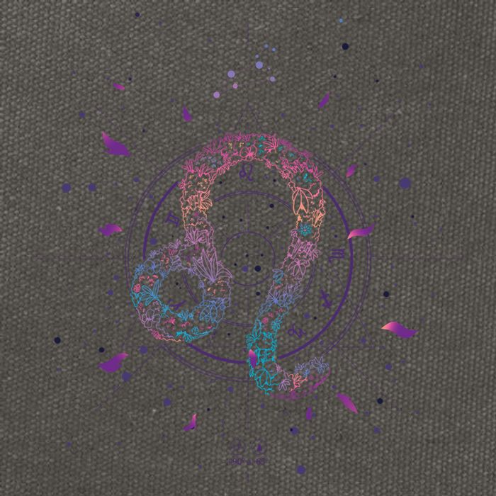 Leo Floral Zodiac Cotton Canvas Backpack
