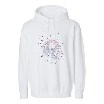 Leo Floral Zodiac Garment-Dyed Fleece Hoodie