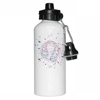 Leo Floral Zodiac Aluminum Water Bottle 