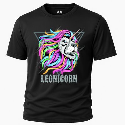 Leo Leonicorn Funny Unicorn Zodiac Sign Cooling Performance Crew T-Shirt