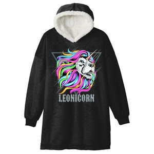 Leo Leonicorn Funny Unicorn Zodiac Sign Hooded Wearable Blanket