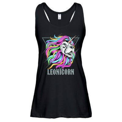Leo Leonicorn Funny Unicorn Zodiac Sign Ladies Essential Flowy Tank
