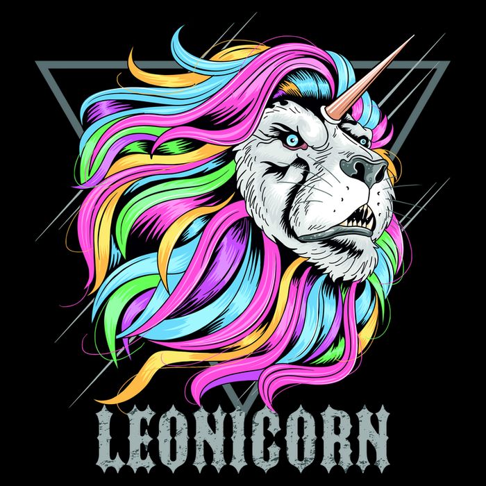 Leo Leonicorn Funny Unicorn Zodiac Sign Flatbill Hat