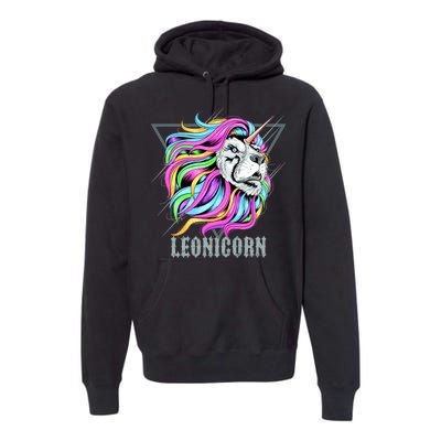 Leo Leonicorn Funny Unicorn Zodiac Sign Premium Hoodie