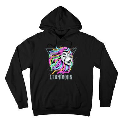 Leo Leonicorn Funny Unicorn Zodiac Sign Tall Hoodie