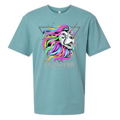 Leo Leonicorn Funny Unicorn Zodiac Sign Sueded Cloud Jersey T-Shirt