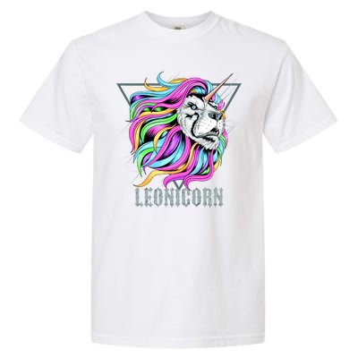 Leo Leonicorn Funny Unicorn Zodiac Sign Garment-Dyed Heavyweight T-Shirt