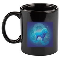 Leo Lion Zodiac Sign 11oz C Handle Ceramic Mug