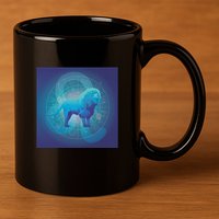 Leo Lion Zodiac Sign 11oz C Handle Ceramic Mug