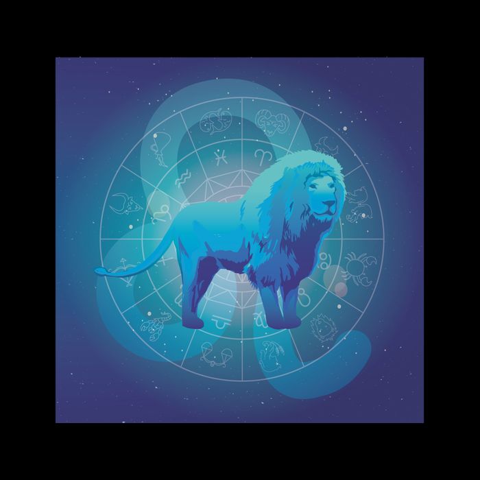 Leo Lion Zodiac Sign Flat Bill Trucker Hat