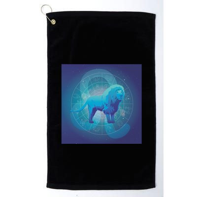 Leo Lion Zodiac Sign Golf Towel