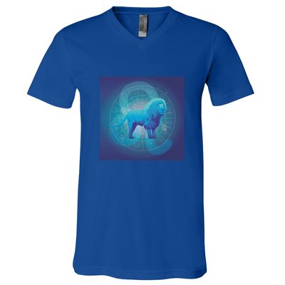 Leo Lion Zodiac Sign V-Neck T-Shirt