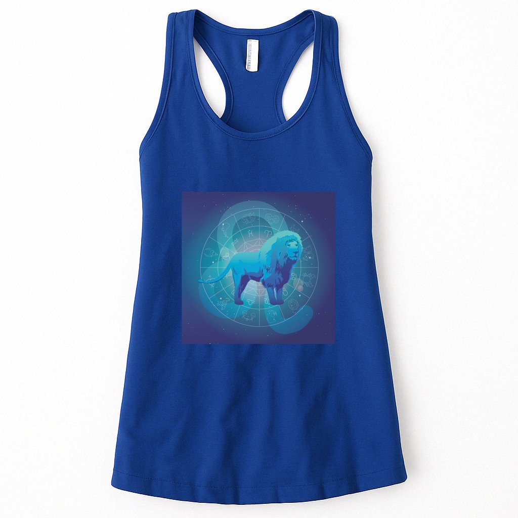 Leo Lion Zodiac Sign Womens Tank Top