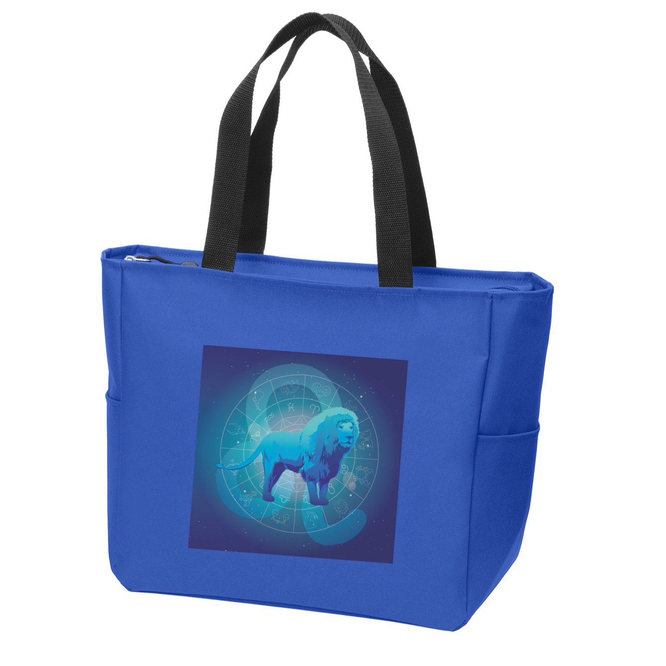Leo Lion Zodiac Sign Zip Tote Bag